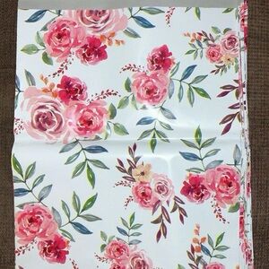 25 Poly mailers (10*13) Floral Decor with Pink Roses